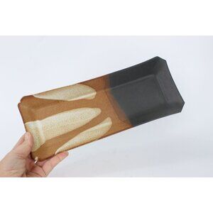 Signed Mid-Century Modern Studio Pottery Platter by Frank DiGangi – 12” x 4”